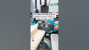 Perfect corner, T-butt, & edge-to-edge joints are a breeze with our Dowel Master! #woodworking