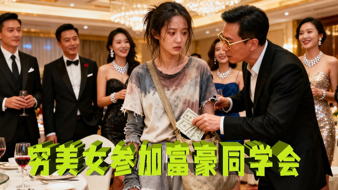 穷美女参加富豪同学会!本以为会被排挤,没想到同学们暗中递钱,瞬间破防! - YouTube
