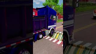 Trucks and Cars vs Speed Bumps #575 | BeamNG.drive