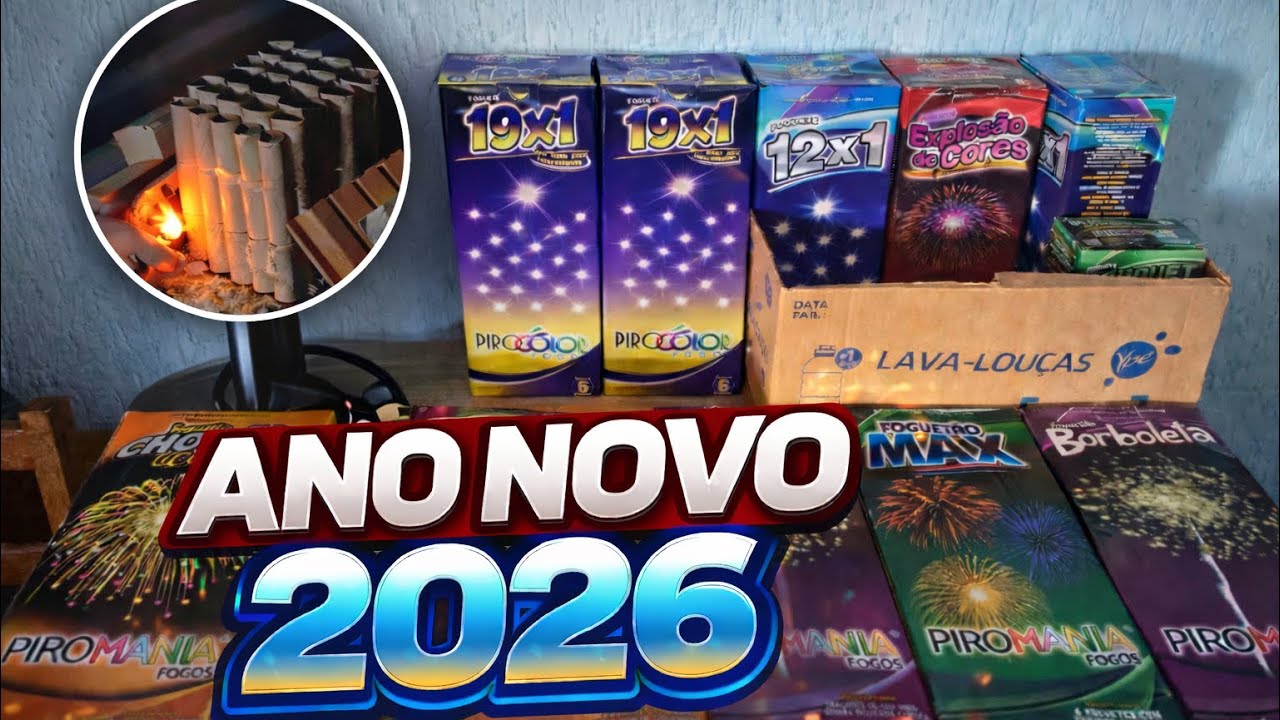 Minha queima de fogos ano novo 2026 🔥🎇