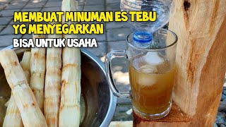 How to Make a Simple Sugarcane Squeezer for Iced Drinks