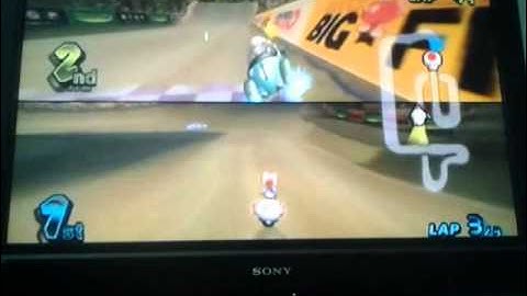 [MKWii] GCN Waluigi Stadium Ultra Shortcut [LAP WILL COUNT!!!] - Bumpfest