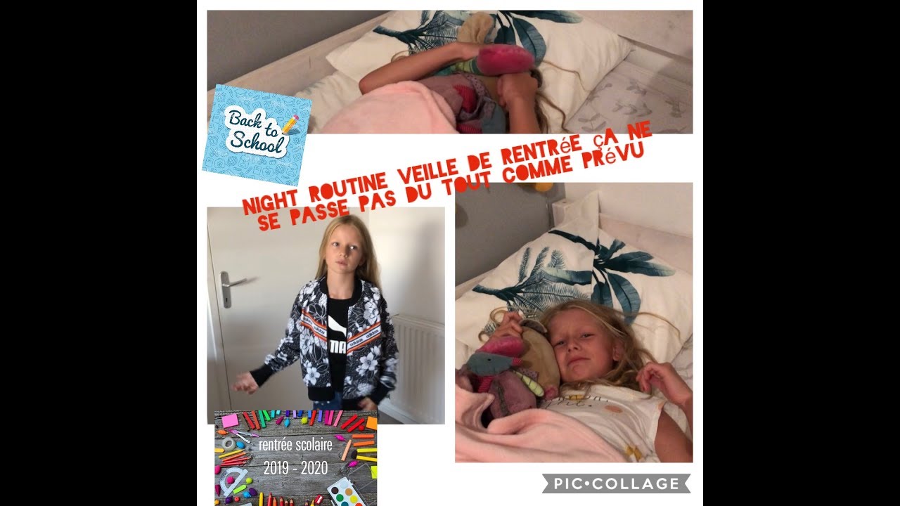 Night routine veille de rentrée...jade en pleurs 😱mais pourquoi ?