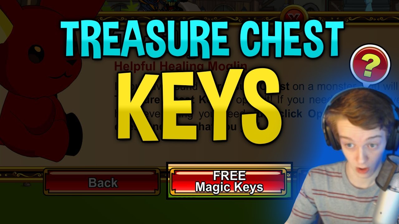 AQW Free Treasure Chest Keys!!! AdventureQuest Worlds YouTube