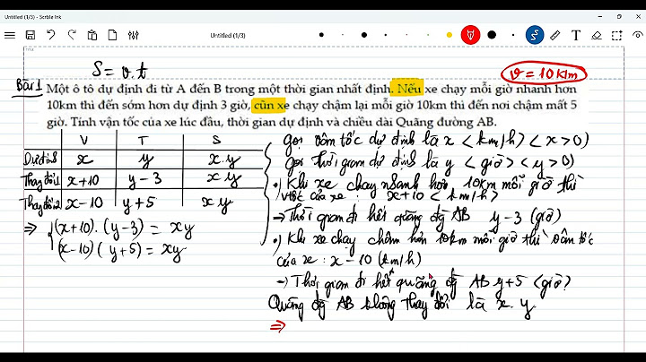 Cách làm bài toán giải phương trình tính quãng đường năm 2024