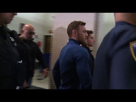 La star du MMA Conor McGregor arrive au tribunal