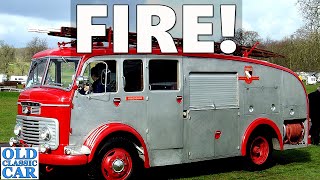Classic fire engines, fire appliances, turntables and support vehicles
