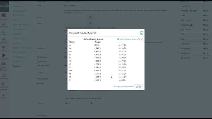 Canvas - Entering Final Grades