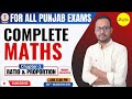 Complete free maths ratio and proportion day 4 psssb punjab police  punjab examsmanish sir