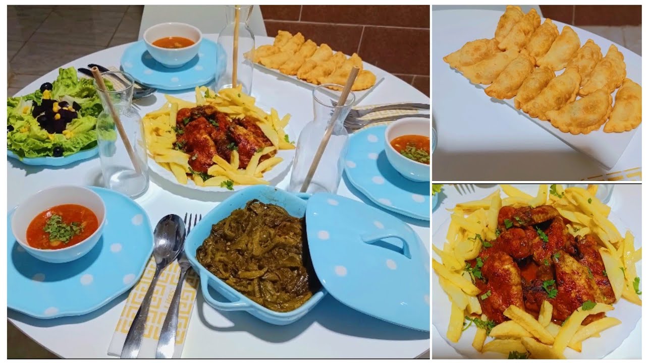 اليوم الخامس من رمضان 2024🌛طاولة بسيطة تنحي عليك الحيرة💥أجنحة الدجاج مشوية🍗سنبوسة بوراك العجين🥟