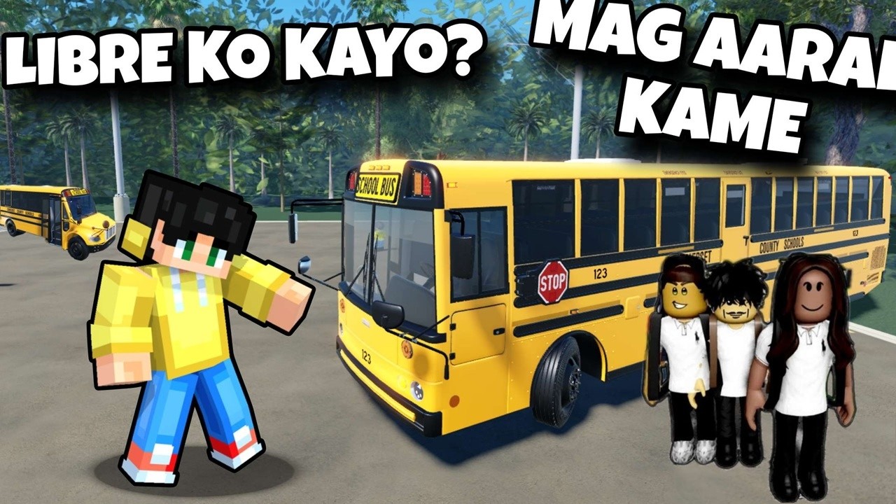 TOTOONG BUHAY at REALISTIC na BUS DRIVER na ANG PASAHERO ay STUDYANTE sa ROBLOX