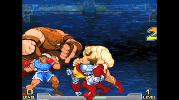 Zangief & Colossus vs M.Bison(Balrog) & Juggernaut