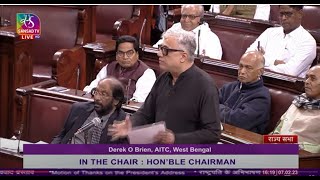 Derek O' Brien's Remarks | Motion of Thanks on the President's Address in Rajya Sabha