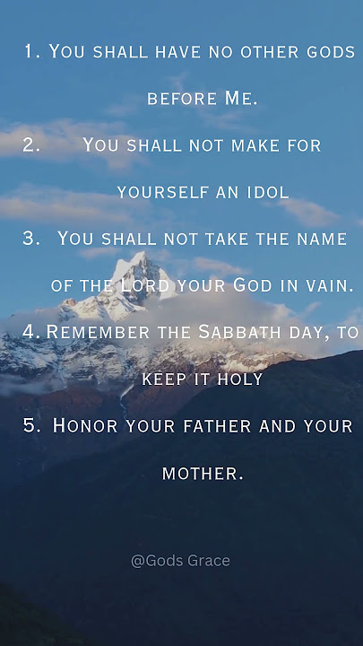 10 Commandments