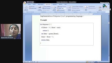 Queue Data Structure  " DeQueue Operation"