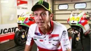 MotoGP riders explain bike handling to their mechanics