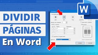 Cómo Dividir una Hoja de Word en 2 Partes (Incluye Páginas Intermedias)