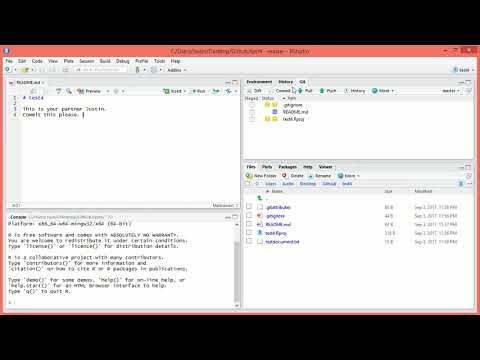 Basic GitHub Workflow (RStudio) - STAT 297 (PSU)