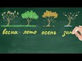 Времена года и месяцы. Seasons and months. Jahreszeiten und Monate. Learn Russian. Russisch lernen.