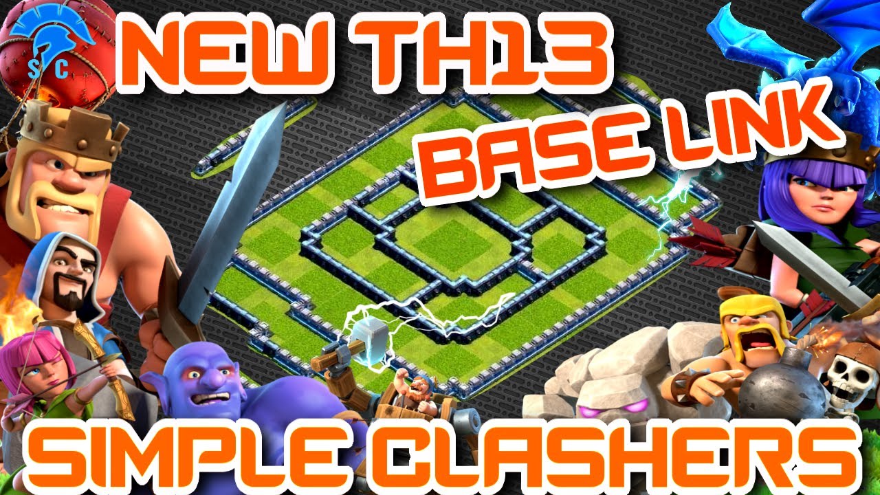 Best TH13 Legend Base With link & replays 2020 Th13 New Push Base Design COC 