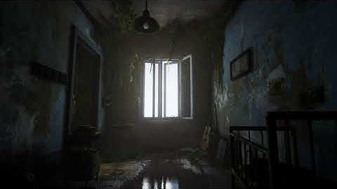 Abandoned classroom level&lighting art, inspired by The Last of Us