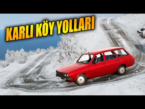 DEDEMİN TOROSU İLE KARLI KÖY YOLLARINA DALDIM // BeamNG.drive // Diy Arduino steering wheel set