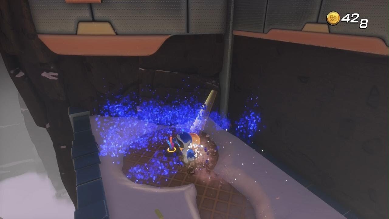 ASTRO BOT [100% Walkthrough] World 1 Level 2 - Creamy Canyon + Hidden Exit