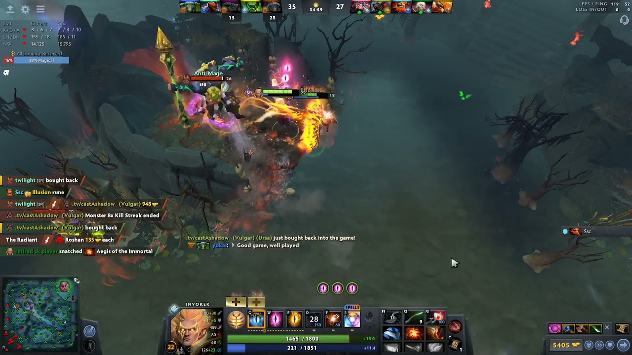 Jerax Aegis Snatch Pog | Dota 2