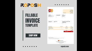 Introducing the Ultimate Fillable Invoice Template! 📝✨