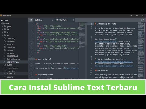 Video: Bagaimanakah cara saya memasang dan memasang Teks Sublime pada Windows?