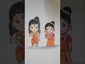 Cute Sita Ram Drawing❤️# Ram Siya Ram 🙏#easy #trending #art #viral 🚩