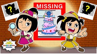 Quién robó el pastel. Vídeo de animación de detectives de Emma y Kate para niños!