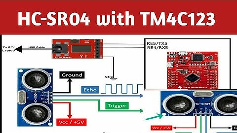 HC SR04 Ultrasonic Sensor interfacing with TM4C123 Tiva C launchpad