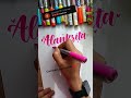 Satisfying Brush Calligraphy Doms Brush lettering Beautiful Handwriting #shortsvideos #calligraphy