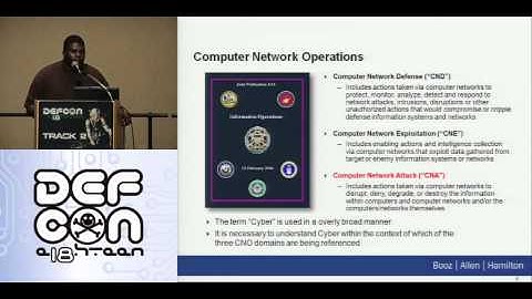 DEFCON 18: An Examination of the Adequacy of the Laws Related to Cyber Warfare 1/3