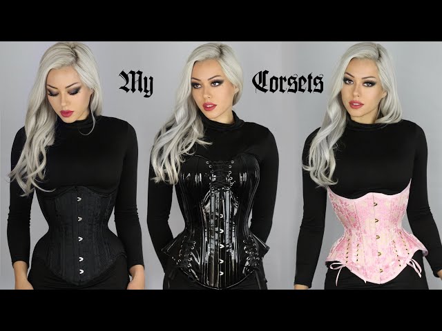 Going through my corset collection (for fashion, cosplay, waist training  and shapewear) 