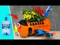 How To Make Flower Pots From Plastic Bottles, Recycle Beautiful Plastic Gardening Bottles