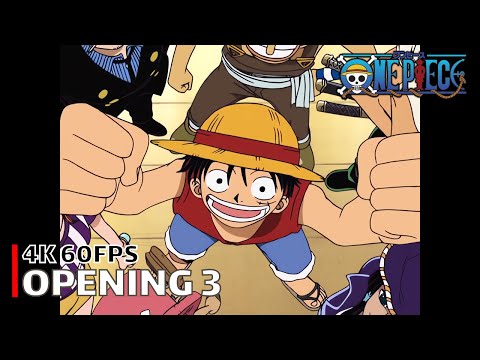 One Piece - Opening 3 【Hikari E】 4K 60FPS Creditless | CC