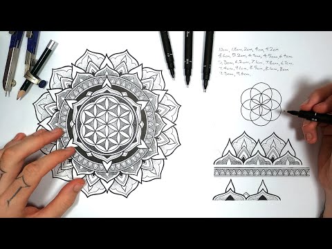 Video: Gambar Mandala DIY: Kelas Master Langkah Demi Langkah