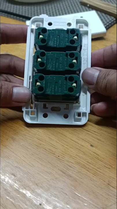 How to wiring Royu 3 gang switch #shorts