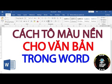 #1 Cách tô màu nền cho văn bản trong word Mới Nhất