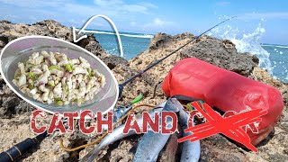 Barracuda Kinilaw | Catch and Prepare | Ultralight Fishing ELYU