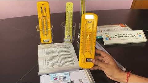how to use abron wet and dry thermometer alcohol bulb type hindi working # physics practical