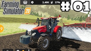 FS 20. Timelapse # 01. New Map in Farming Simulator 20 Plowing.