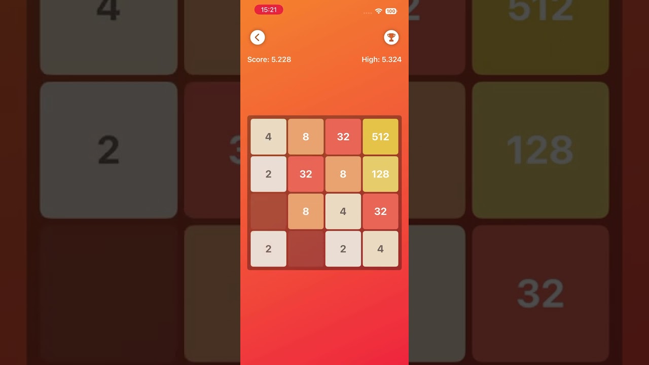 Playing 2048 in my MEGA Offline Games