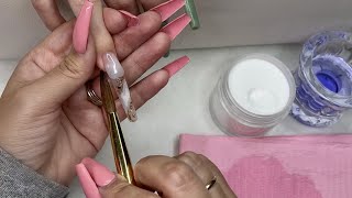 How To Do Long Acrylic Nails | All In One Video