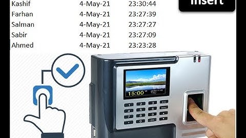 How To Create Biometric Data Entry In Excel