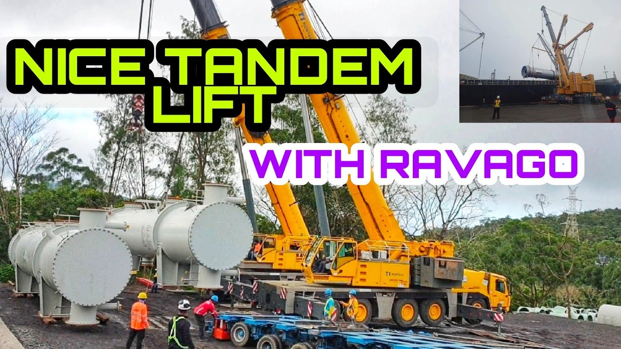 NICE TANDEM LIFT WITH RAVAGO / HEAVY LIFTING CONDENSER