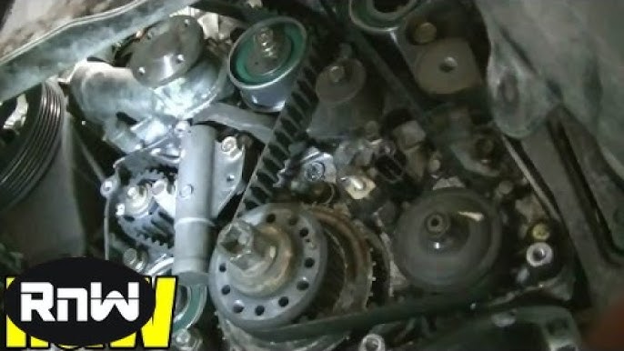 How to Remove and Replace the Timing belt and Water Pump - Mitsubishi 2.4L  SOHC Engine PART 2 - YouTube