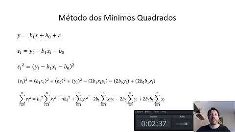 Curva de Calibração pelo MÉTODO DOS MÍNIMOS QUADRADOS Parte 1